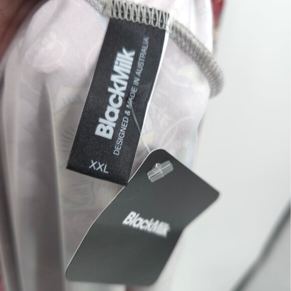 BlackMilk Cray High Neck Maxi Dress  Peonies Slinky Cap Sleeve Art To Wear - Picture 9 of 14